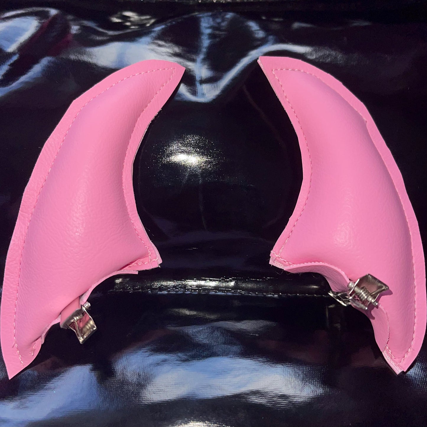 Pink devil horns